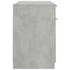 vidaXL Desk Concrete Grey Engineered Wood Medium Desk Rectangular