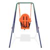 vidaXL Toddler Swing Blue, Green, Orange Steel, Plastic Standard Durable