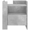 vidaXL Bedside Cabinet Concrete Grey Engineered Wood