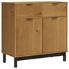 vidaXL Highboard Brown and black