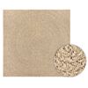 vidaXL Rug Beige Polypropylene 94.5 x 94.5 in Durable Rug Round