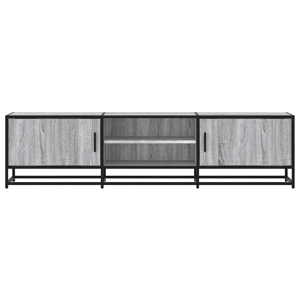 vidaXL TV Cabinet Grey Sonoma Engineered wood, metal Large TV Cabinet