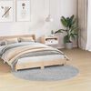 vidaXL Anti-slip Shaggy Rug Gray 63" x 63" PP