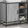 vidaXL Bathroom Sink Cabinet Grey Sonoma Engineered wood, Metal