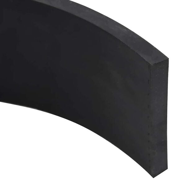 vidaXL Rubber Edge For Snow Plow Black