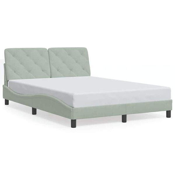vidaXL Bed Frame Light Grey