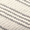vidaXL Throw Grey and white 100% cotton 63.0 x 82.7 in Throw Blanket