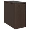 vidaXL Garden Side Table Brown and Black