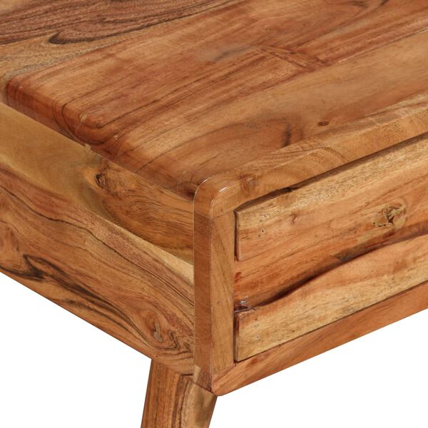 vidaXL Coffee Table Natural Wood Solid Acacia Wood Medium Coffee Table