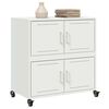 vidaXL Sideboard White Cold-rolled steel Medium Sideboard Rectangular