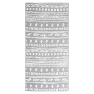 vidaXL Outdoor Rug Grey Polypropylene 31.5 x 59.1 in Pattern