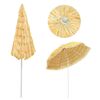 vidaXL Beach Parasol Natural Polypropylene