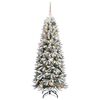 vidaXL Artificial Christmas Tree with 150 LEDs White 59.06 in