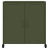 vidaXL Sideboard Olive Green Cold-Rolled Steel Medium Sideboard