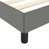 vidaXL Bed Frame Dark Grey Fabric (100% polyester), plywood, engineered wood