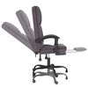 vidaXL Massage Office Chair Gray Faux leather, metal, plywood Medium