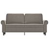vidaXL 2-seater Sofa Light grey Velvet (100% polyester), metal, plywood