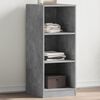 vidaXL Wardrobe Concrete grey Engineered wood Compact Warehouse