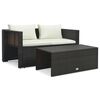 vidaXL Sofa Set Brown and White