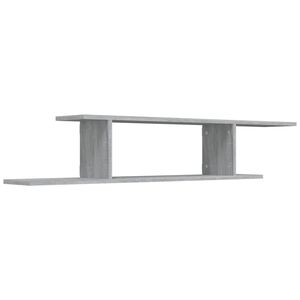 vidaXL Wall-mounted TV Shelf Grey sonoma Engineered Wood