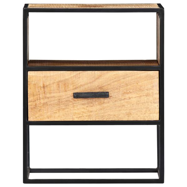 vidaXL Nightstand Brown and Black