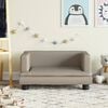 vidaXL Kids Sofa Cappuccino Faux Leather, Solid Pine Wood, Foam Mini