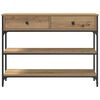 vidaXL Console Table Artisan Oak 72.5 x 25 x 75 cm Engineered Wood