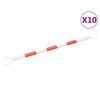 vidaXL Retractable Traffic Cone Bars 10 pcs ABS 45.7 - 77.6 "
