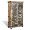 vidaXL Bookshelf Multicolor Reclaimed solid wood with iron handles Medium