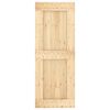 vidaXL Sliding Door with Hardware Set 31.5x82.7" Solid Wood Pine