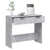 vidaXL Console Table Concrete Grey 35.4x14.2x29.5" Engineered Wood