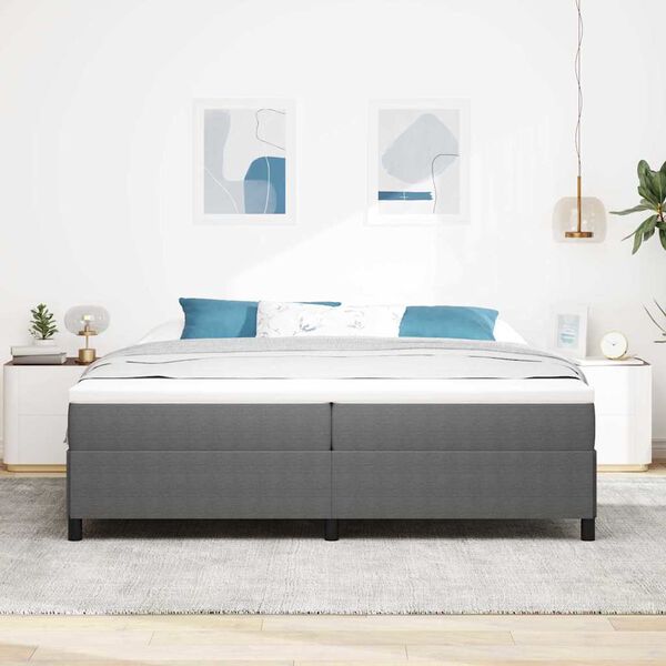 vidaXL Bed Frame Light gray 78.7“ x 78.7” Corduroy fabric
