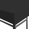 vidaXL Gazebo Top Cover 2.95 oz/ft² 9.8x9.8' Black