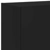 vidaXL TV Wall Cabinet Black Engineered wood Medium TV Wall Cabinet