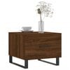 vidaXL Coffee Table Brown Oak Engineered Wood, Iron Compact Coffee Table