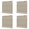 vidaXL Natural Bamboo Roller Blinds 4 pcs 47.2"x63"