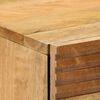 vidaXL Bedside Cabinet Brown Solid mango wood, engineered wood, metal