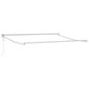 vidaXL Retractable Awning Light gray 137.80" x 98.43" fabric