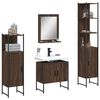 vidaXL Bathroom Cabinet Set Brown Oak