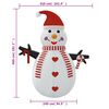 vidaXL Inflatable Snowman Multicolor