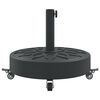 vidaXL Parasol Base Black Polyethene and Concrete Large