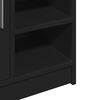 vidaXL Sink Cabinet Black Engineered wood Medium Sink Cabinet