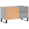 vidaXL Record Cabinet Grey Sonoma Engineered Wood, Iron Medium