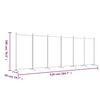 vidaXL 6-Panel Room Divider White 204.7"x70.9" Fabric