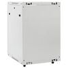 vidaXL 15U Network Cabinet 19" IP20 Gray 23.6" x 17.7" x 33.9"