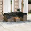 vidaXL Garden Sofa Set Grey