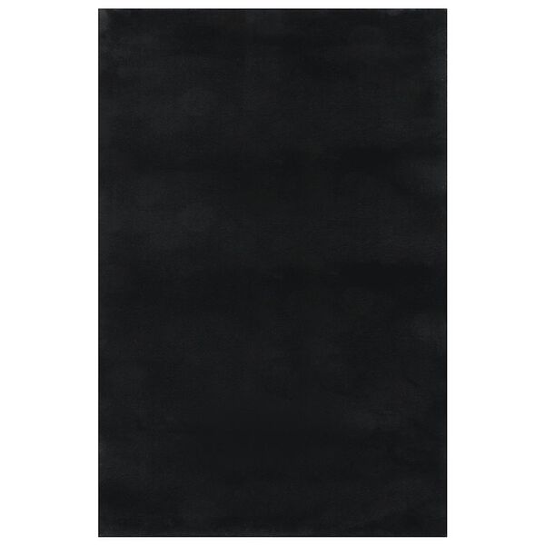 vidaXL Shaggy Rug Black 100% Polyester 94.5 x 133.9 in Shaggy Rug