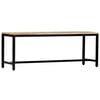 vidaXL Bench brown Solid Rough Mango Wood Medium Heavy Weight Endurance