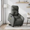 vidaXL Electric Stand Up Massage Recliner Chair Dark Gray