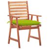 vidaXL Patio Chair Set of 2 Light Brown Solid Acacia Wood Medium